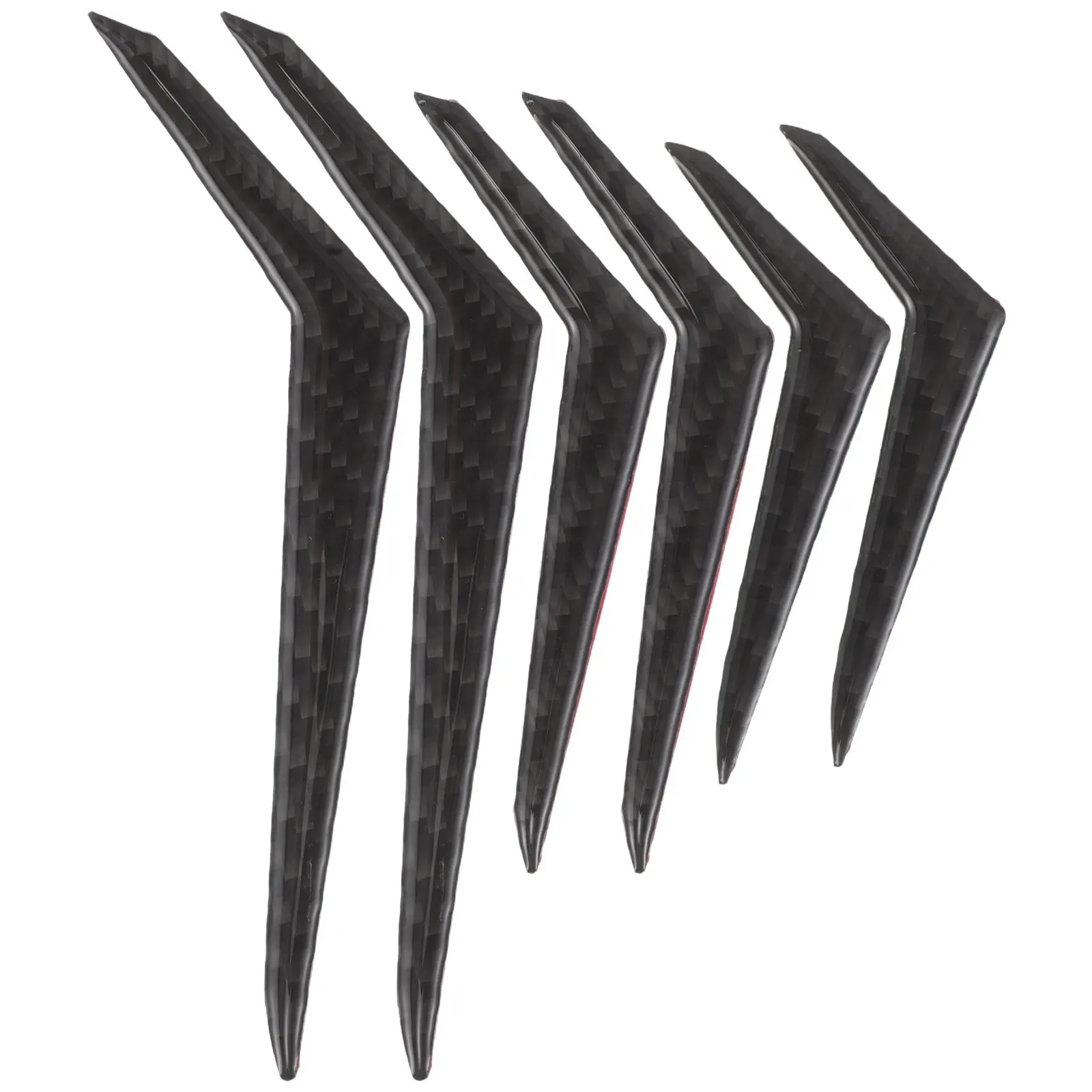 자동차용 6Pcs 범퍼 보호대 충돌 방지 스트립 전면 후면 범퍼 가드 내후성 강력한 접착력 도구 없음