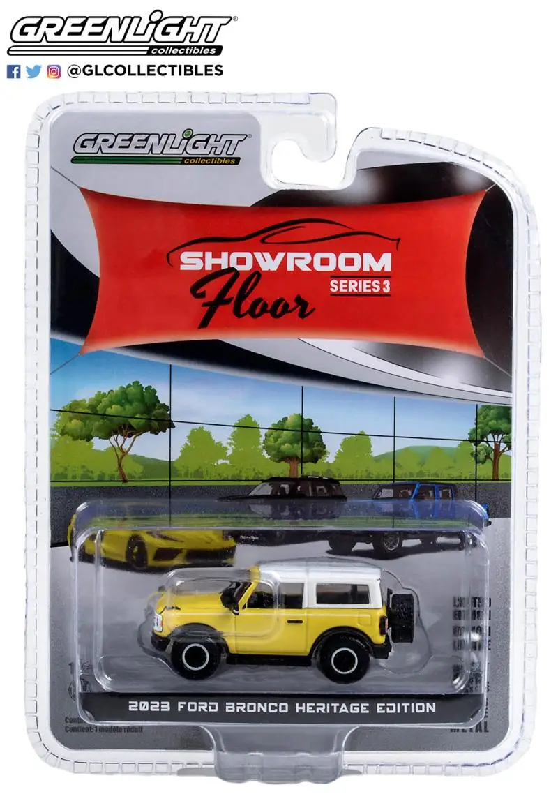 

GREENLIGHT 1:64 2023 Ford Bronco heritage edition коллекция литых под давлением моделей автомобилей, украшение в подарок