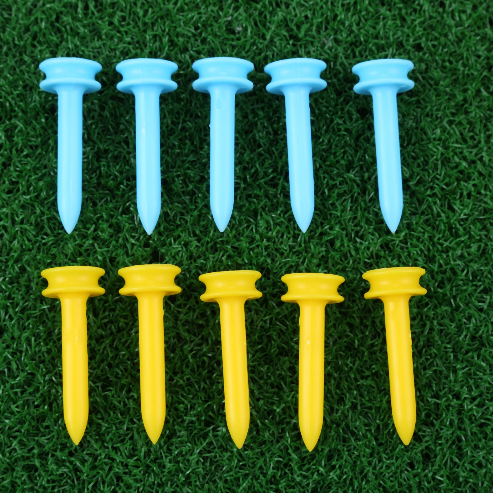 50Pcs Professional Multi-function Golf Training Tee 35mm Durable Plastic Golf Tees Outdoor Golf Ball Position Marker Accessories