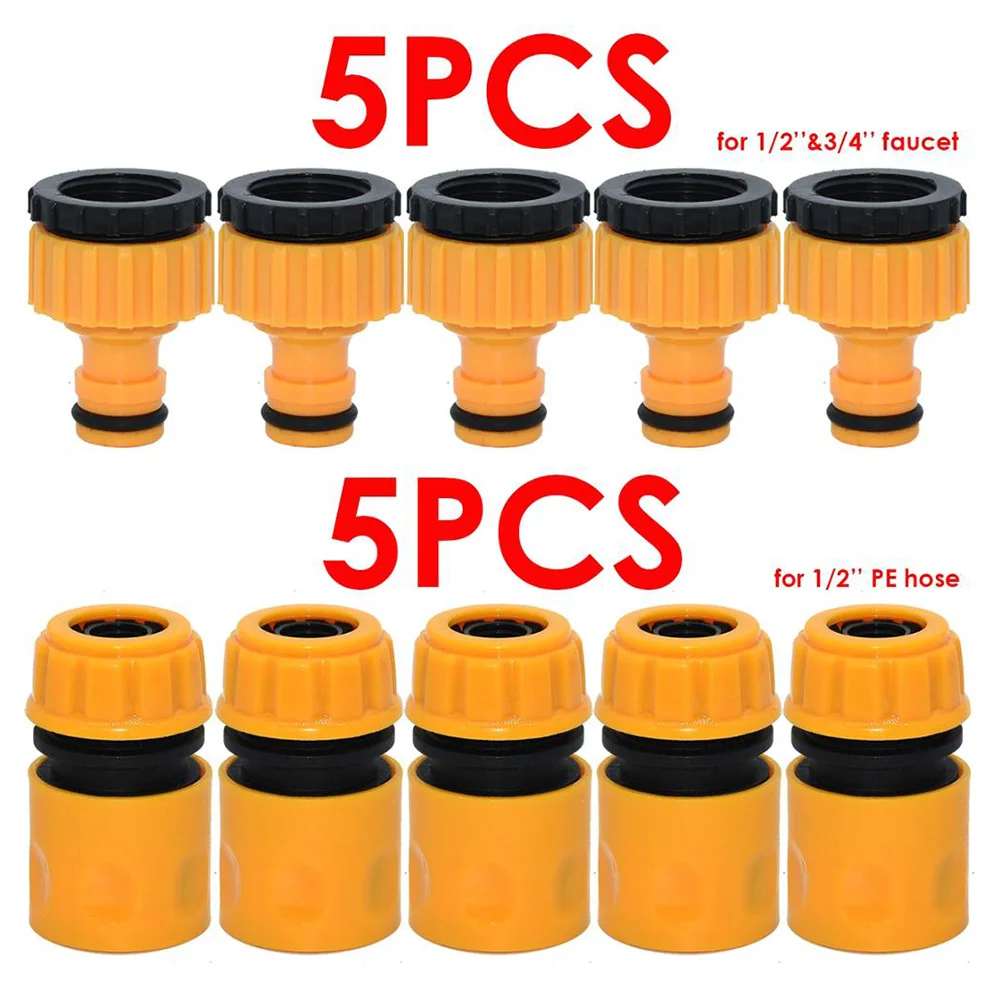 

10pc Quick Connectors Watering Graden Hose Tap Threaded Connector Tap Adapter Quick Fitting Garden Irrigation Spray Tools