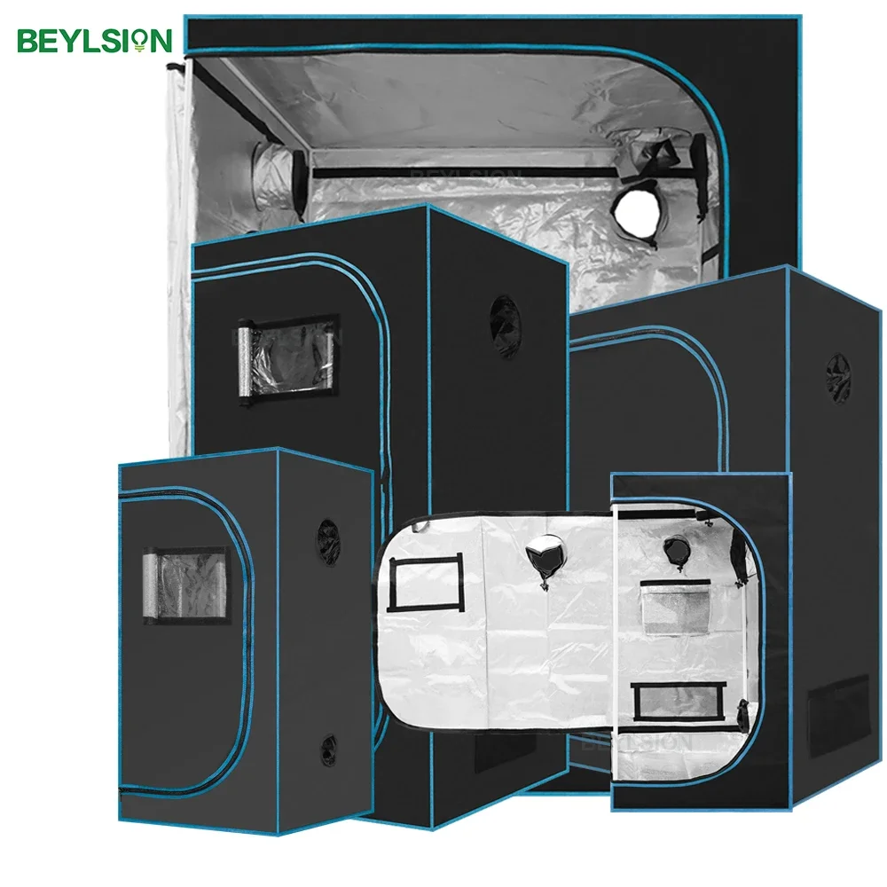 Beylsion 600D New Blue Plant Grow Box Light Tent Growbox Room Per Piante Serra Indoor Idroponica + Corda