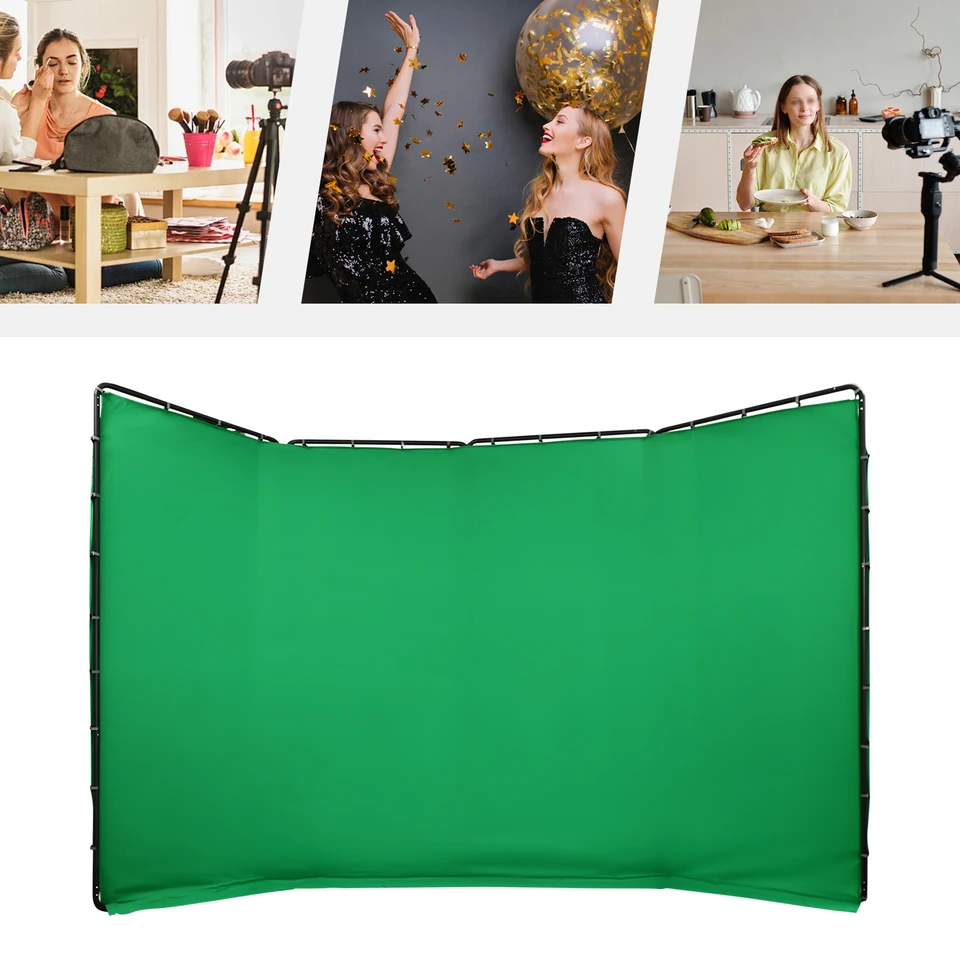 4x2.4 Meter Green Screen Backdrop Stand Kit