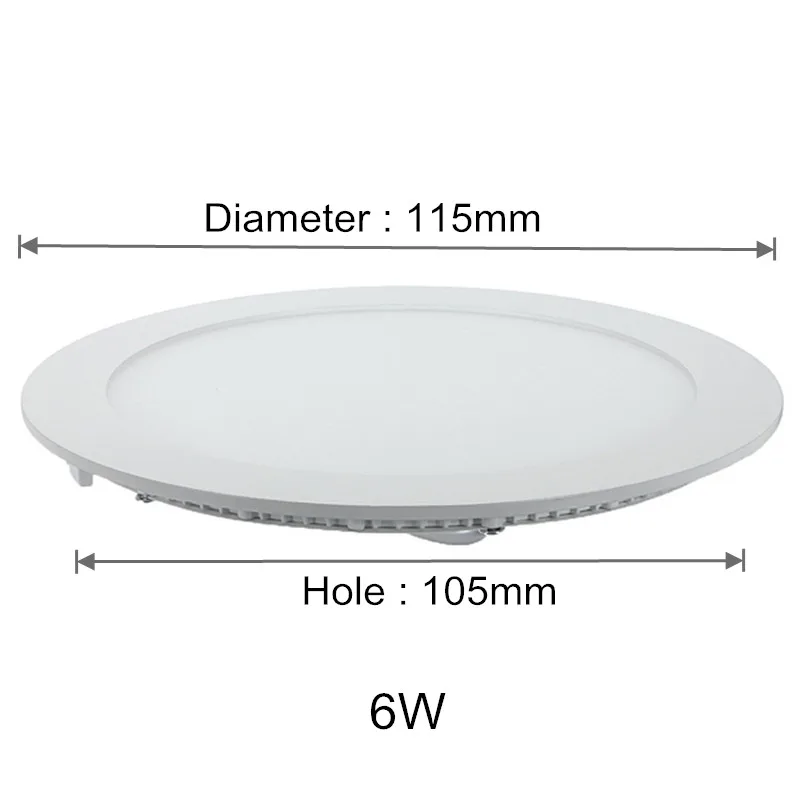 Versatile Dimmable LED Ceiling Downlight - Round Recessed Panel Light