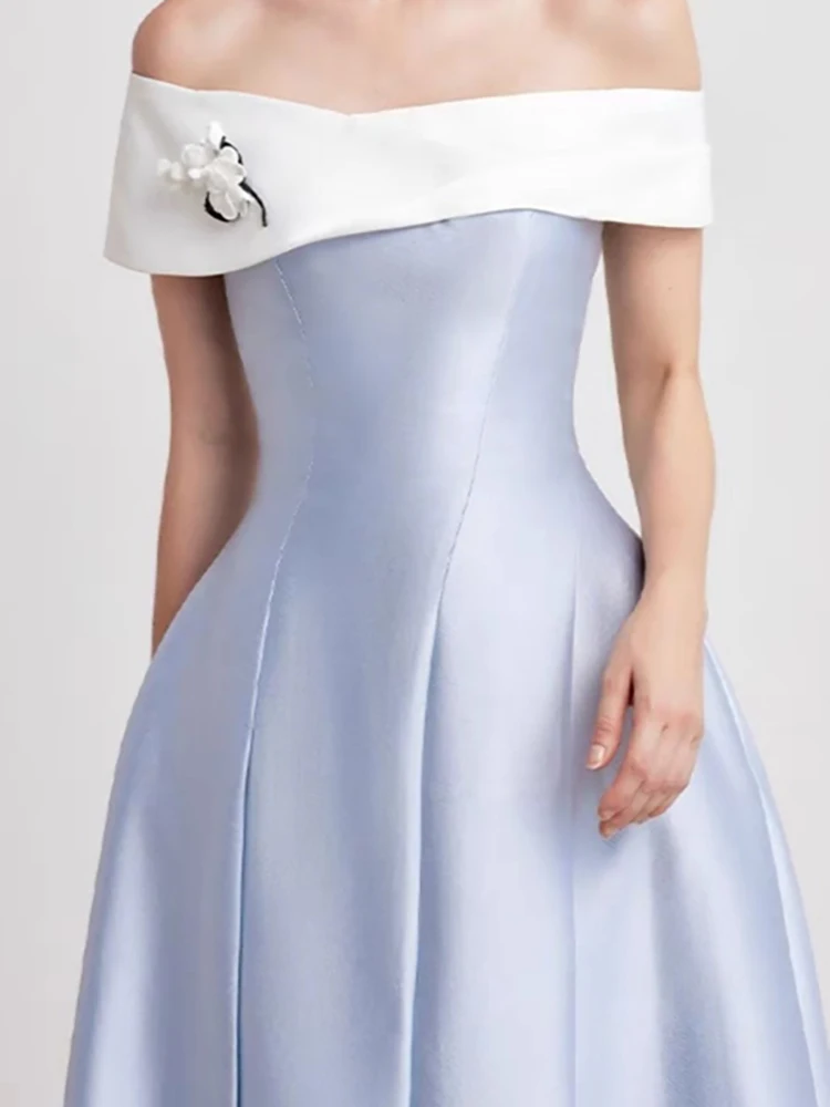 Рисунок 4 - Женское атласное платье с вырезом лодочкой DEAT