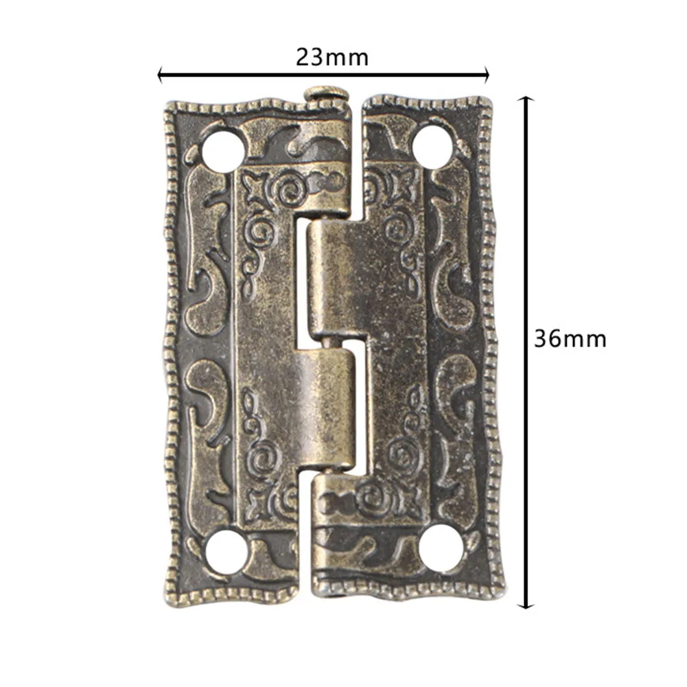 

Door Hinges Hinges Antique Printing Bronze Easy To Install Retro Design With Screws Zinc Alloy Office Beautiful