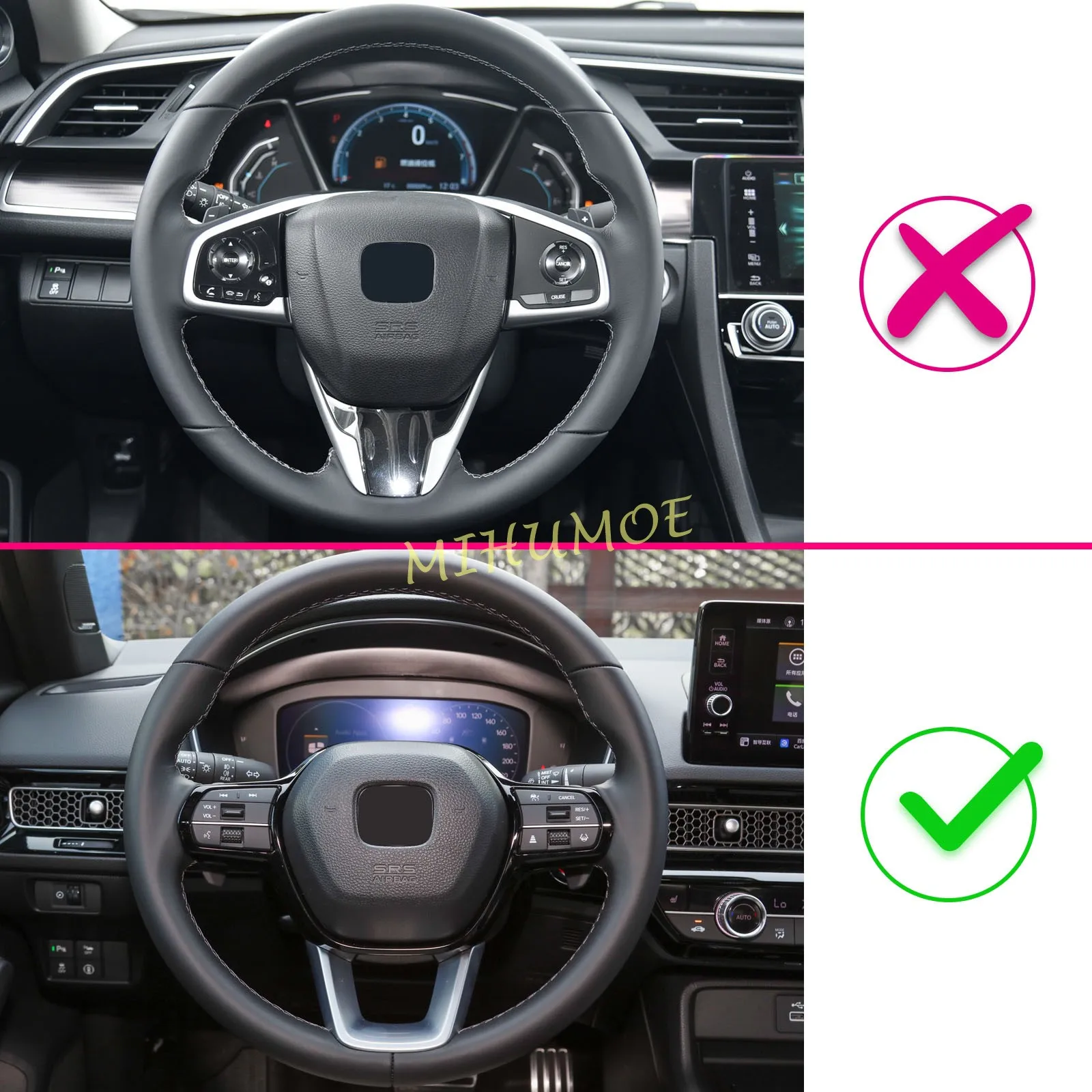 ZS Blue Car Steering Wheel Shift Paddle Extension For Toyota Corolla