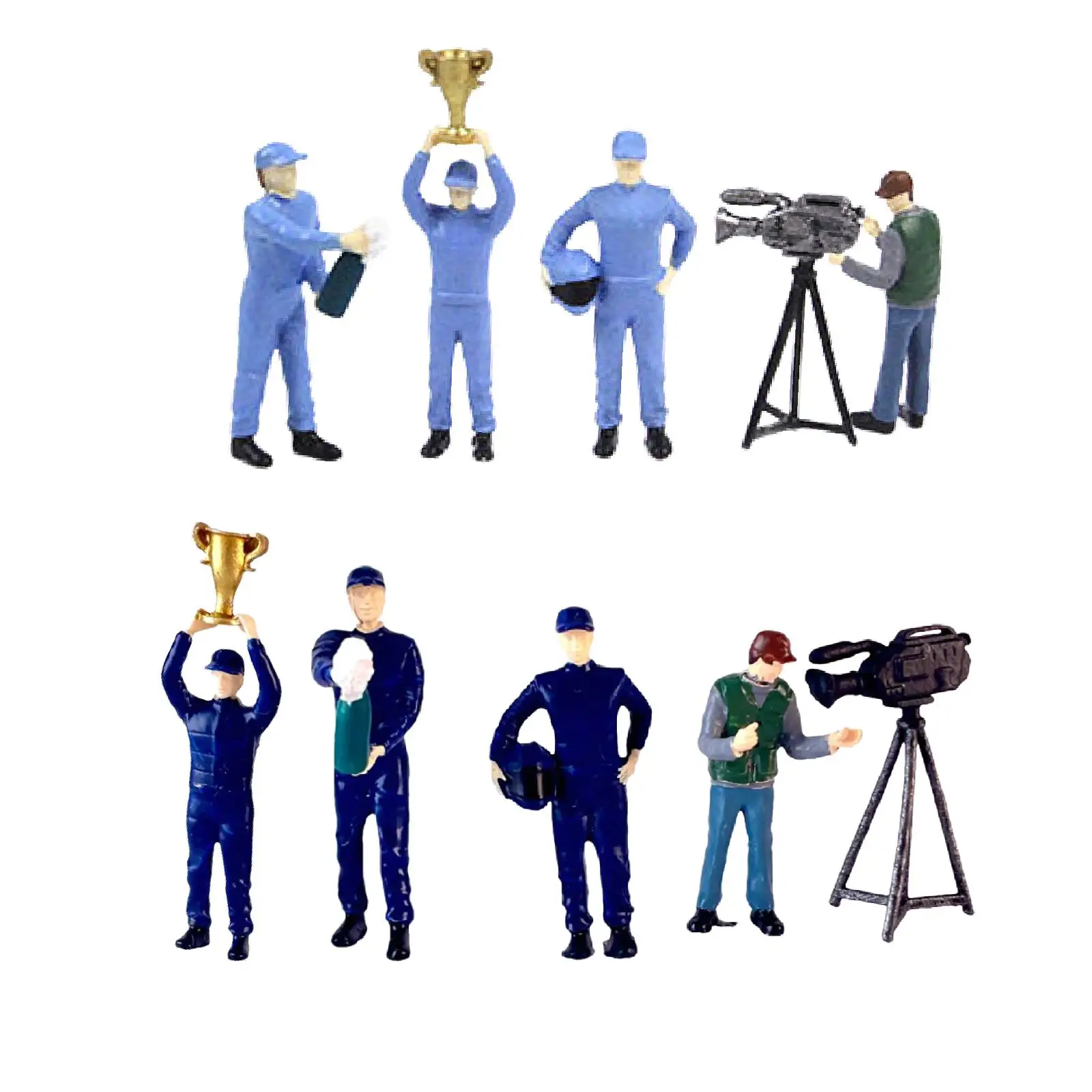 

Фигурка человека в масштабе 1/64, 4 шт., украшение для стола, игрушка для ролевых игр, коллекция Диона, пейзаж, ручной рисунок, модель фигурок