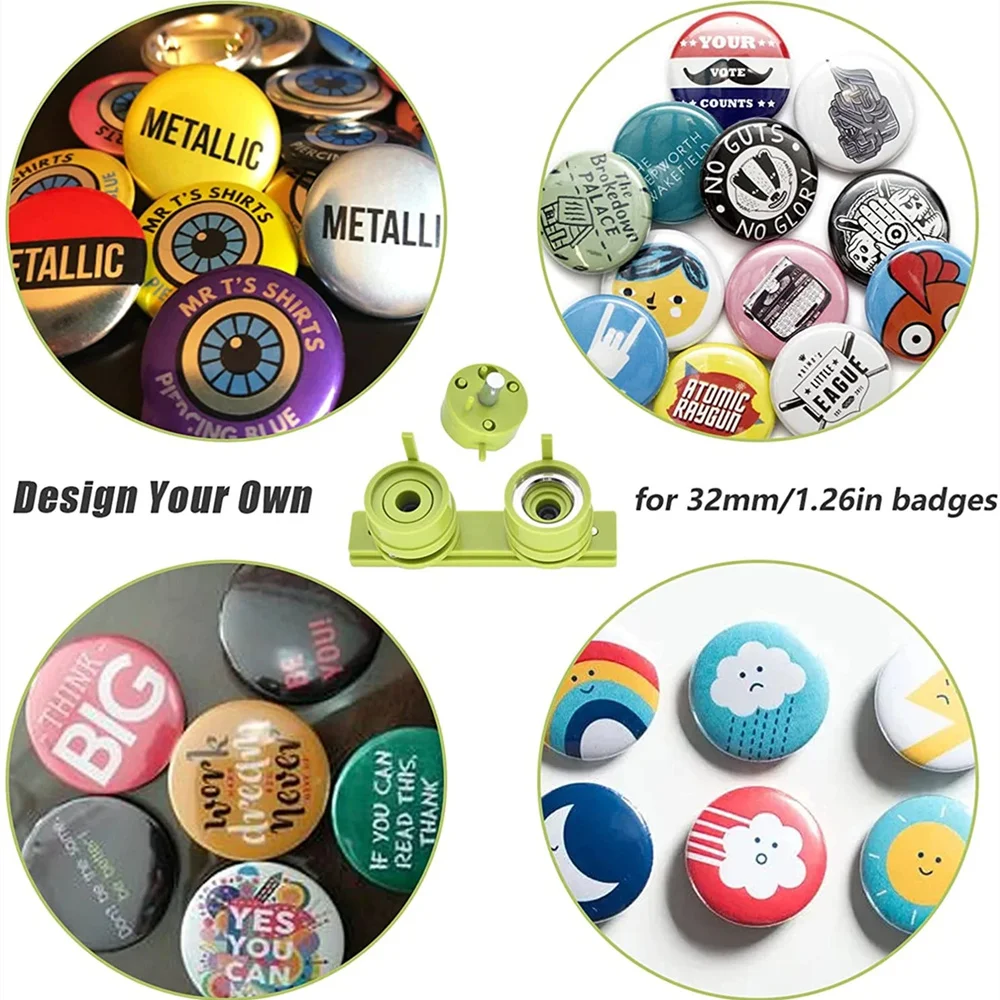 25/32/37/44/58MM Badge Maker Mold,Interchangeable badge mold,Button Making Press Machine Mould,Badge Punching Round Button Mold
