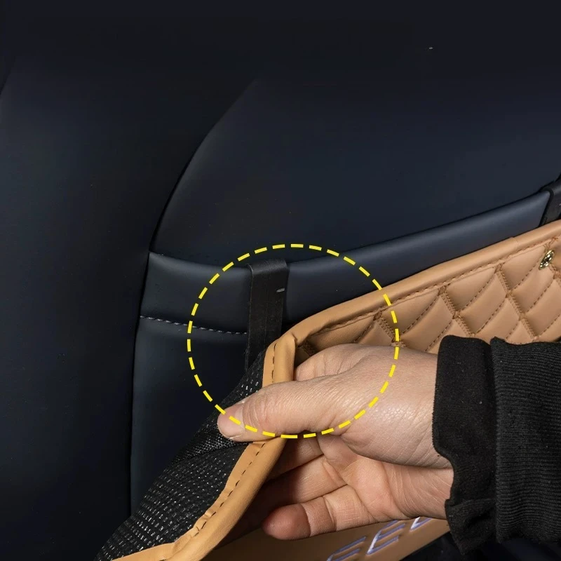 Geely Galaxy Starship 7 EM-i용 뒷좌석 킥 플레이트 전면 좌석 뒷면 보호 및 관리를 위한 먼지 방지 패널