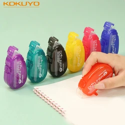 KOKUYO Dot Liner Glue Tape Multi Color Roll Type Portable Size Photo Safe Double Sided Adhesive for Album Diary School A6185