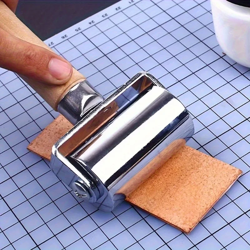 1PC Leather Glue Laminating Roller Leather Press Edge Roller Platen Tools for Craft DIY Laminating Tool for Leather Craft - 5
