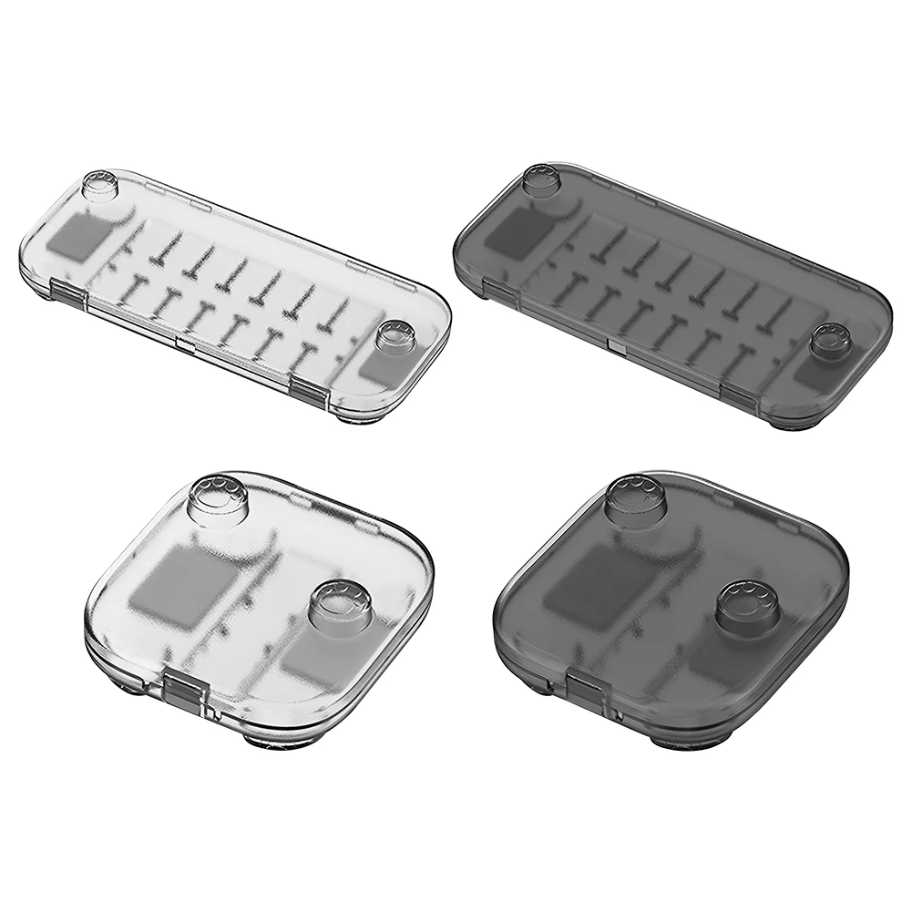 for Nintendo for Switch 2 Console Handle Transparent Protector Shell Anti-drop Storage Box with Game Card Slots for NS Switch 2
