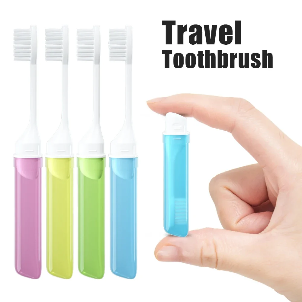 Mini Travel Toothbrush Foldable Portable Small Dental Brush