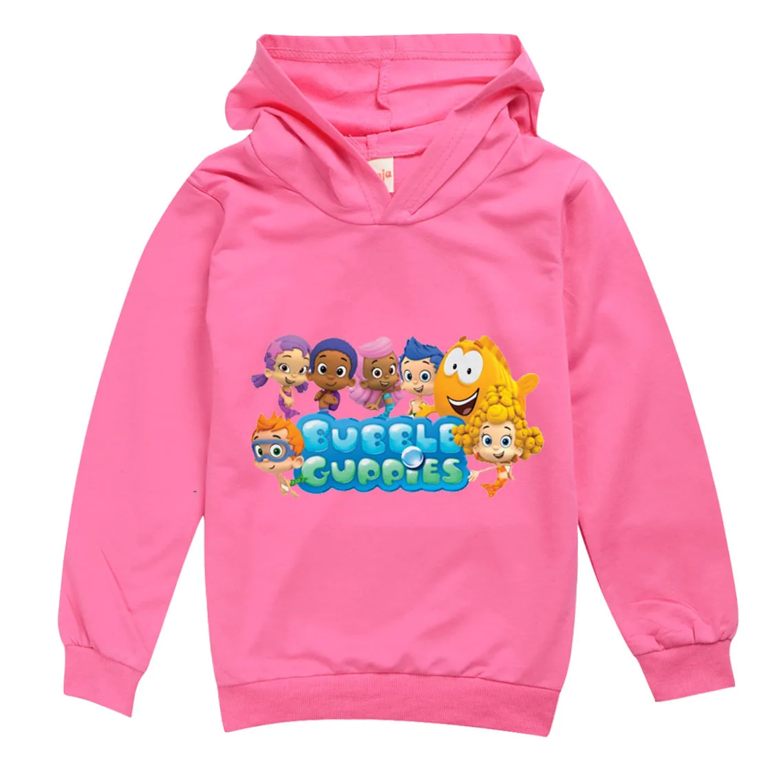 

Molly-Bubble Guppies Clothes Kids Hooded Sweatshirt Baby Girl Clothes Teen Boys Full Sleeve Sweater Children Casual Clothing Tee