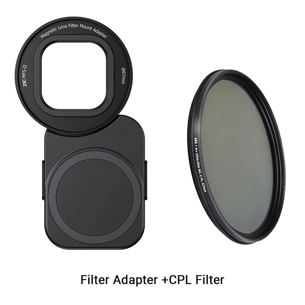 JJC 67 mm magnetische telefoonfilteradapter voor 17, 17 Pro Max, 17 Pro, 17 Plus, 16, 16 Pro Max, 16 Pro, 16 Plus, iPhone 15, 15 Pro Max, 15 Pro, 15 Plus, iPhone 14, 14 Pro Max, 14 Pro, 14 Plus