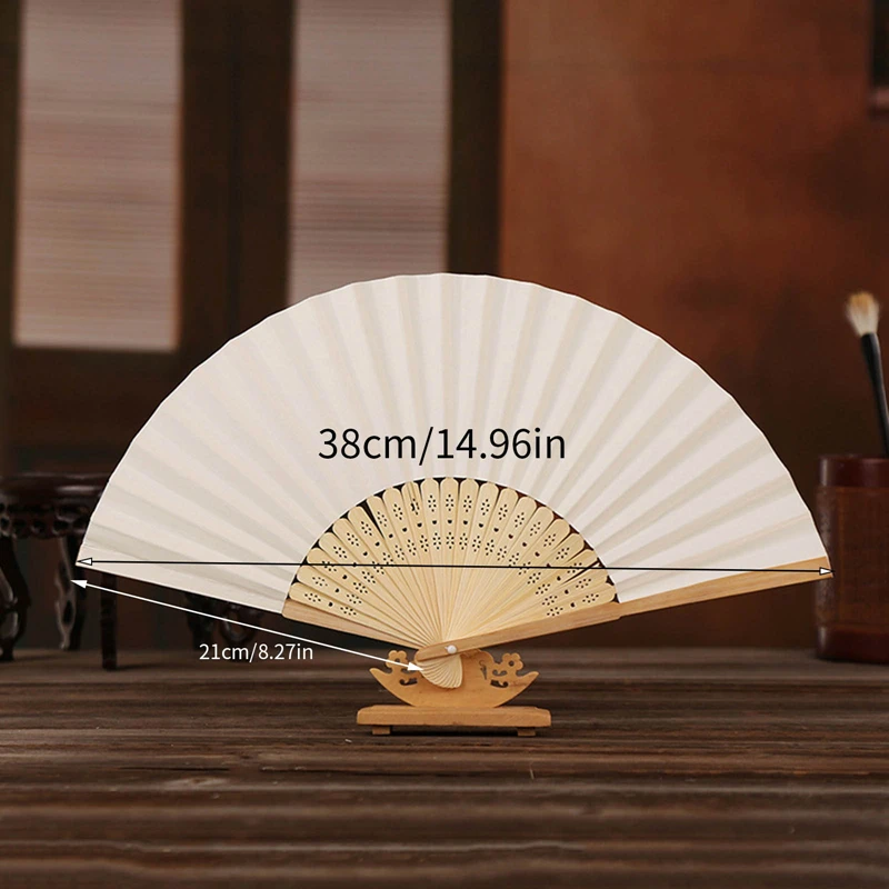 Folding Fan Hand Fan 1Pc Paper Bamboo Folding Hand Fan Wedding Personalized Fsahion Fans Party Decor Art Craft Chinese Dance Fan Home Ornaments Gifts