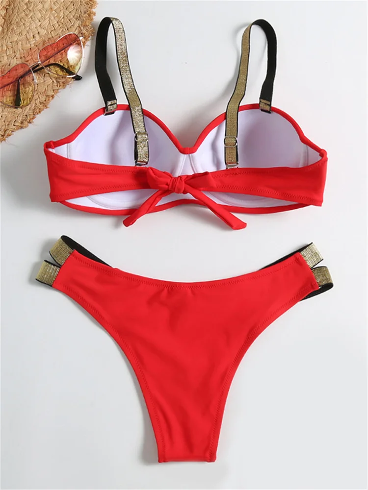 Push Up Bikini 2022 New Swimsuit Women Bikinis Set Swimwear Brazilian Beach Female Bathing Suit Biquini Beachwear Swimming Wear push up bikini set