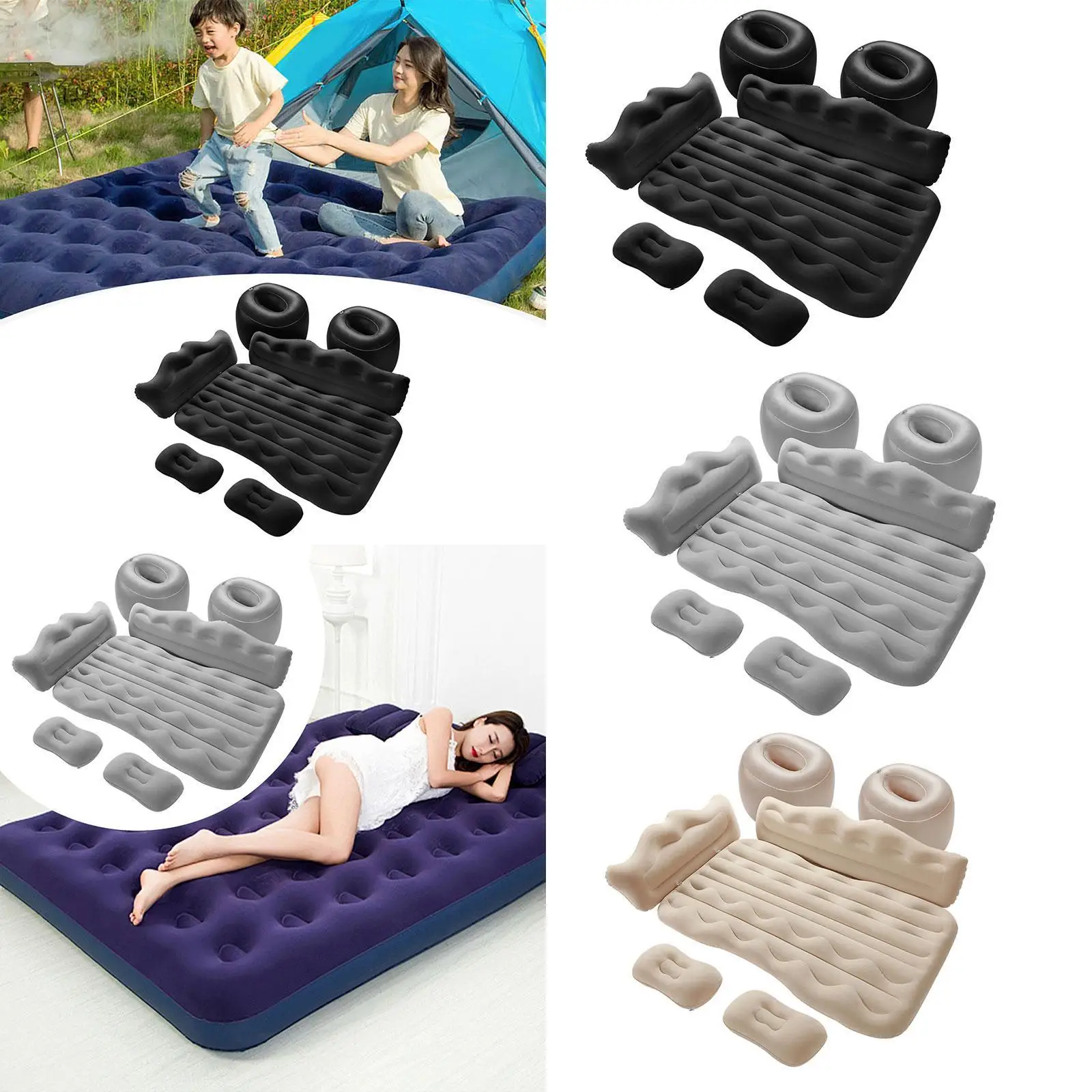 Portable Car Inflatable Air Mattress SUV Camping Mattress 130x73cm ...