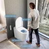 Smart Toilet, Wider Bidet with Heated Seat, Warm Water, Foot Sensor Auto Flushing, Modern Japanese Toilet for Bathroom 5