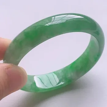 zheru Jewelry Natural Burma Jade 54mm-62mm bracelet Exquisite Princess bracelet send girlfriend send mom 1