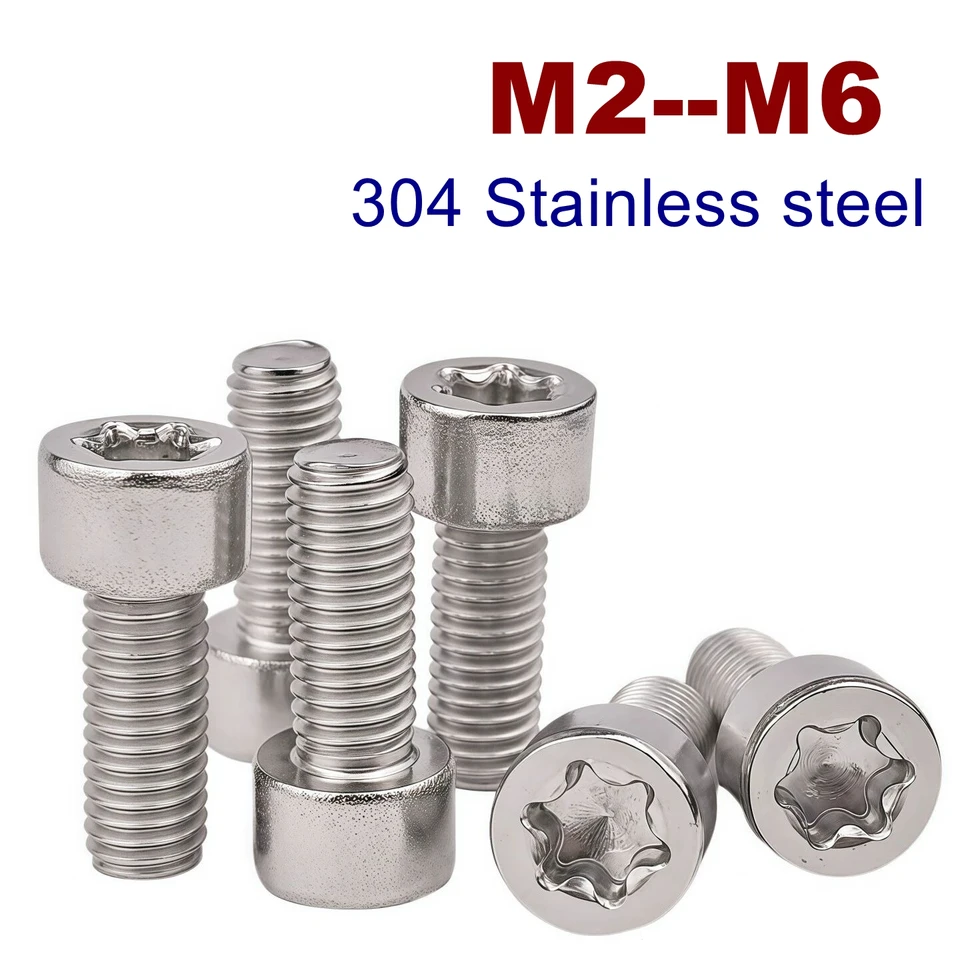 Dünnkopf TX Schrauben Edelstahl Torx Flachkopfschrauben SS304