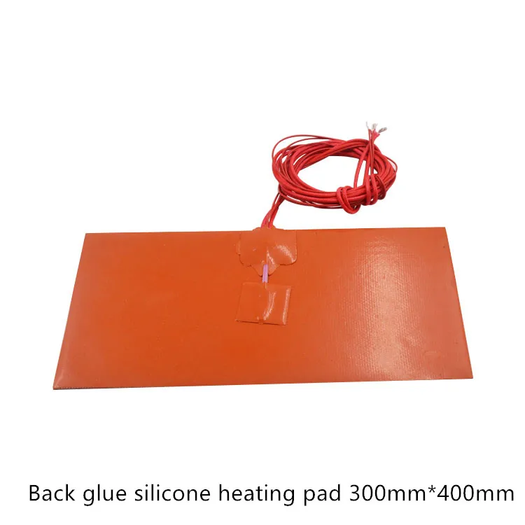 Customizable Silicone Heating Pad Heater 300mmx400mm for 3d Printer Heat Bed