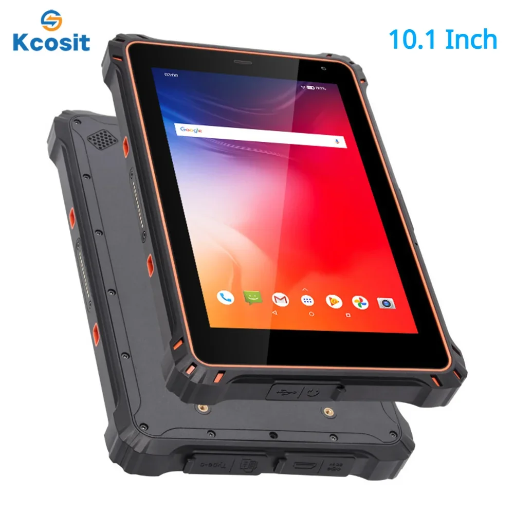 Kcosit 10MF Waterproof Rugged Android 10 Tablets PC 10.1 inch MTK6771 Octa Core 8GB RAM 128GB ROM 4G LTE GPS RJ45 Ethernet WiFi