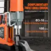 Mag Drill Press, 1300W 1.57" Boring Diameter, 2922lbf Power Portable Magnetic Drill, 810 PRM, 11Pcs Drill Bits Electric Drilling 3