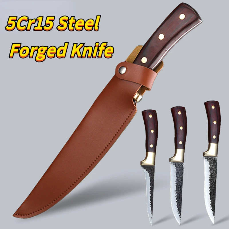 4 piece Sharp Butcher Knife Boning Knife Slicing Knife with