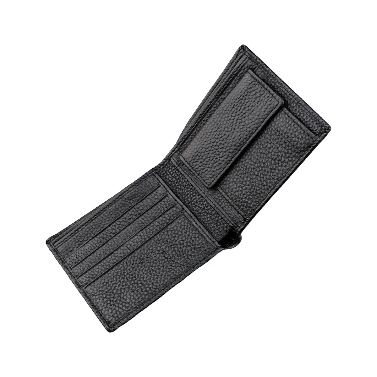Echtes Leder Brieftasche Bifold Echtes Kuh Leder Kreditkarte Halter Kurze Geldbörsen Zipper Geldbörsen Männer Bolsa Para Monedas Hombre – Detail 10