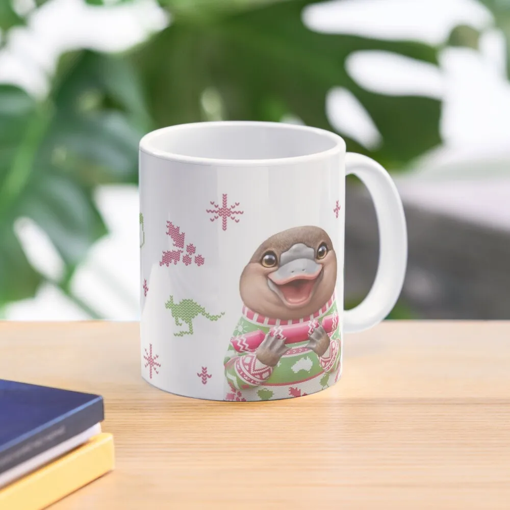

Australian Christmas Platypus Coffee Mug Glass Cups Aesthetic Cups Mug
