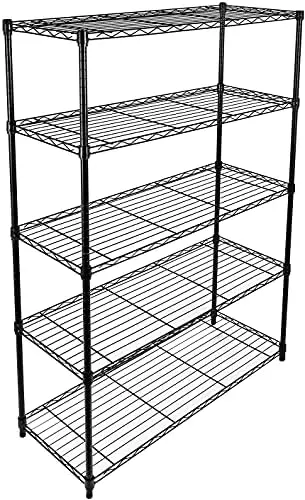 

Heavy Duty Storage Shelving Unit ,Black,36L x 14W x 60H Inch Wastafel dop Tapaderas de siliconas para fregadero Strainers for th