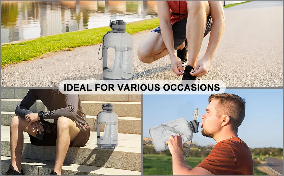 Description Picture 5 of item3L Large Capacity Sports Water Bottle Outdoor Fitness Kettle Plastic Water Drinking Cup Students Portable Gym Big Jug