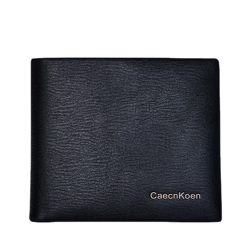 New wallet men's short driver's license card holder youth Coin purses business soft leather male Money clip Leather bag