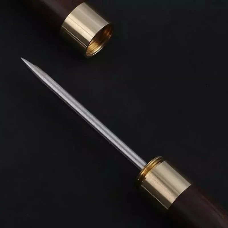 Description Picture 4 of itemStainless Steel Ice Pick with Wooden Handle Manual Ice Carving Tool Home Ice Crushers Ice Cone Bar Bartender Tool Kitchen Tool