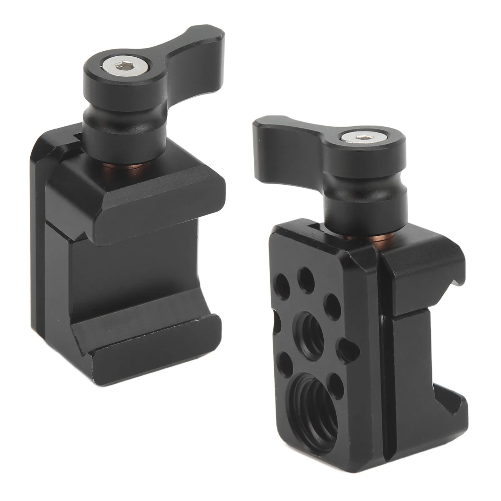 Camera Clamp Quick Release Clamp 1/4 Inch Thread CNC Anodized Clamp Lightweight Aluminum Alloy Pull Out Design for Photography