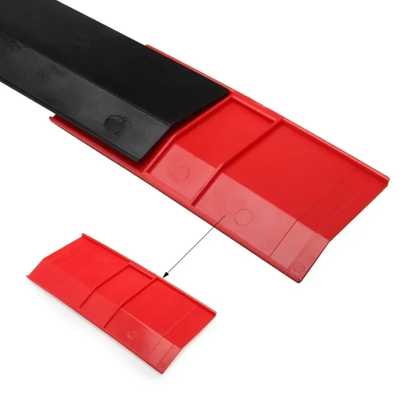 Spoiler universale per auto Spoiler per ala posteriore in ABS a 3 sezioni senza perforazione 115-125 Cm Spoiler sportivo decorativo regolabile ala superiore - immagine 4