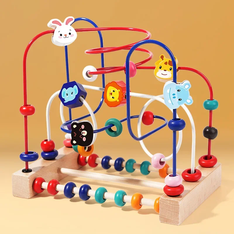 Montessori Wooden Bead Maze Toy 2