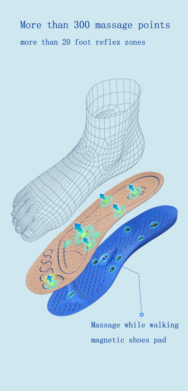 2022 Light Snakers Sport Summer Running Shoes for Women Luxury Brand High Quality Mesh Slip Massage Magnetic Health Care Shoes