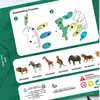 3D Animal Puzzles Panda Giraffe DIY Assembling Science Model Ornaments Puzzle Simulation Toys Kids Toys Parent-child Interaction 5