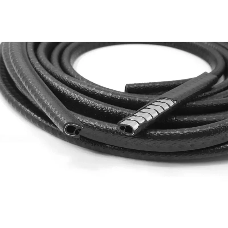 Car Door Anti Collision Strip Steel Disc Bumper Trim Edge Scratch Protector Strip Sealing Guard Styling Car Decor 5/10m car door anti collision strip