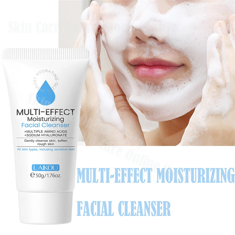 Facial Cleanser Deep Cleansing Foam Remove Dark Spots Acne Mark Pores Refining Blackheads Oil Control Face Wash Scrub Face Gel facial cleanser