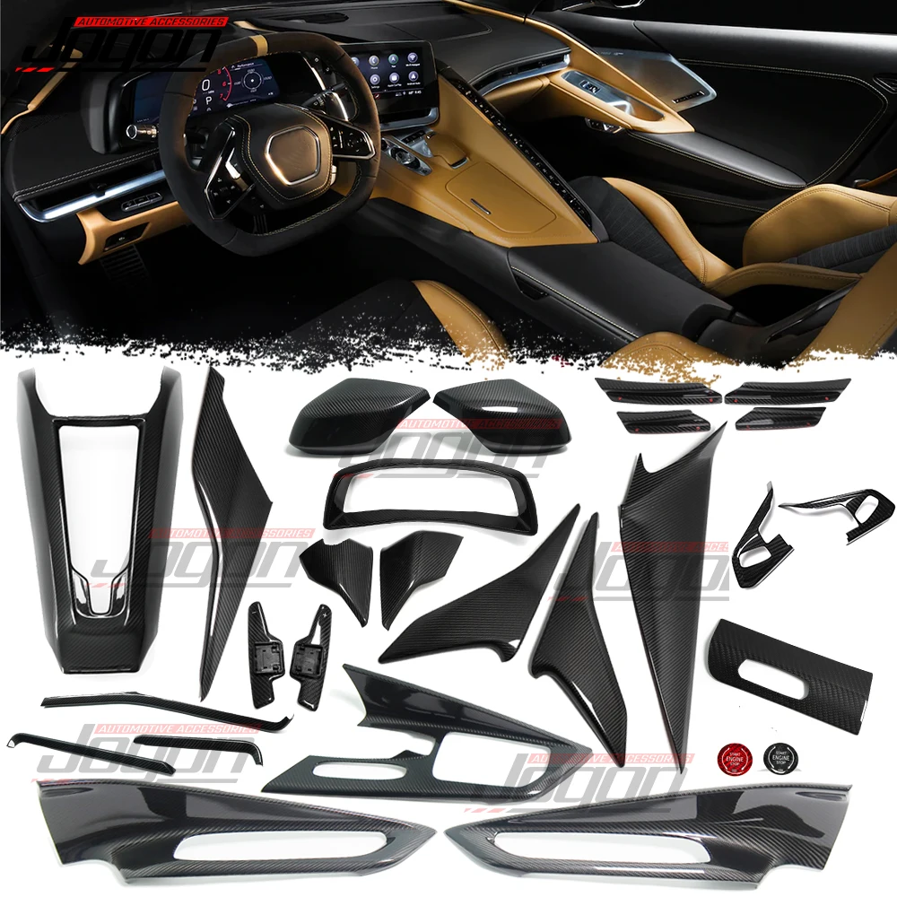 JOGON Car Interior Side Door Panel Cover Gear Shift Knob Head Trim For GMSV For Chevrolet