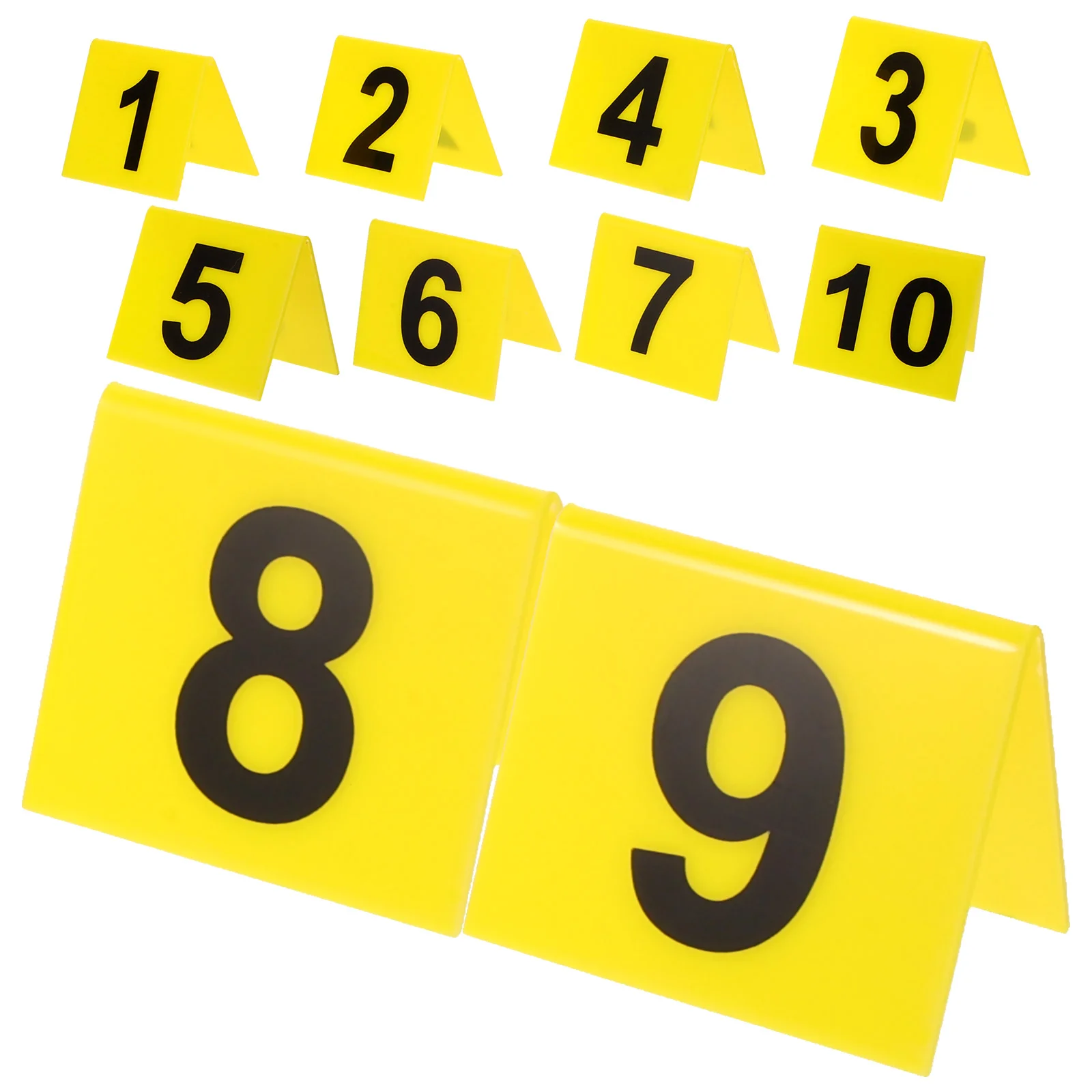 Place Cards Wedding Table Numbers Acrylic Sign Holders Crime Scene Markers Signage Wedding Banquet Restaurant Table Evidence Acrylic Marker Game Crime Scene Markers Double Sided Number Numbers