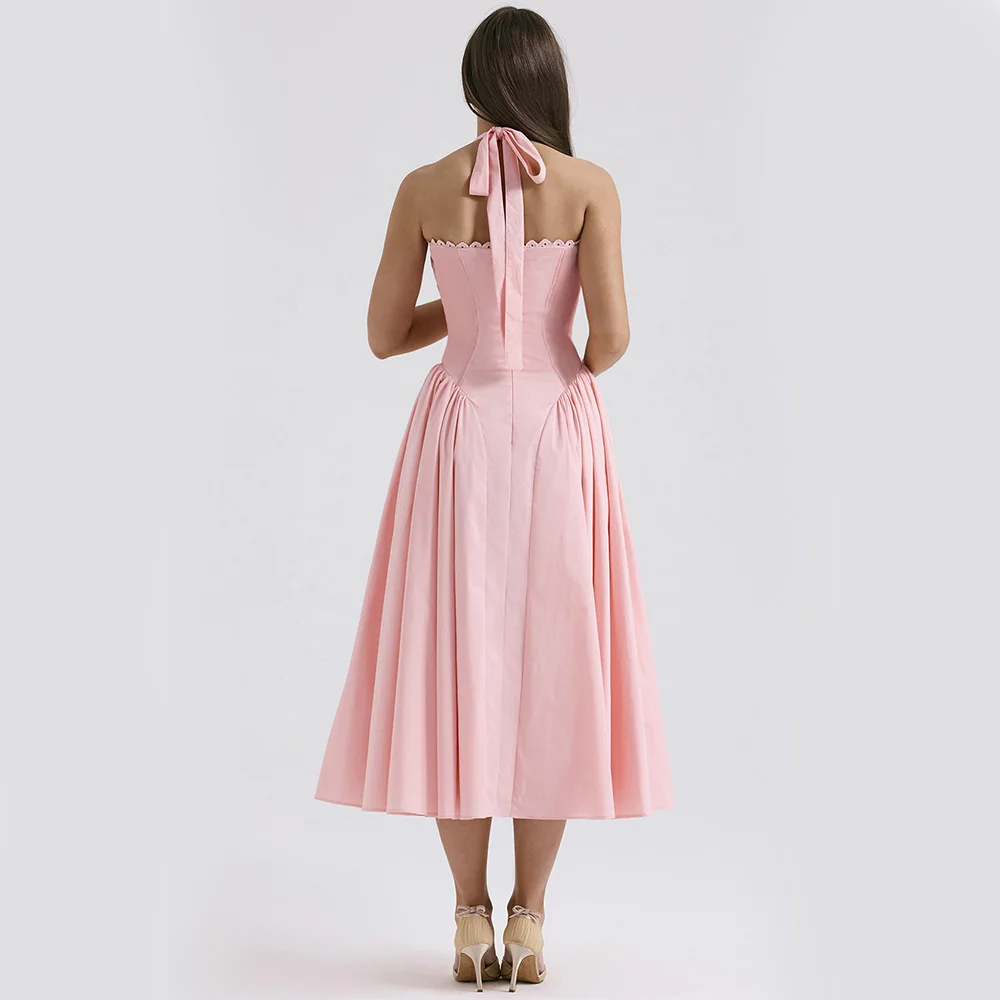 Fashion Halter Necklace Dress