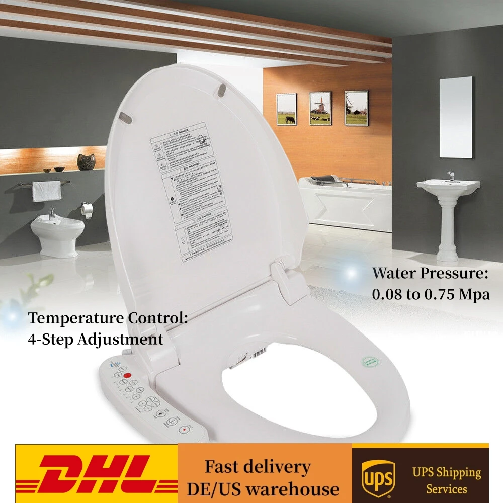 Electric Smart Toilet Shower Toilet Seat Heated Toilet Automatic Cleaning