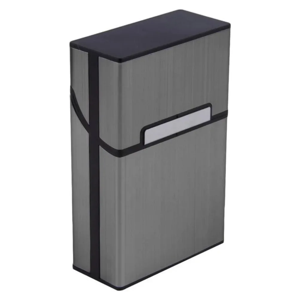 Compact Aluminum Cigarette Storage Case - Holds 20 King Size Cigarettes