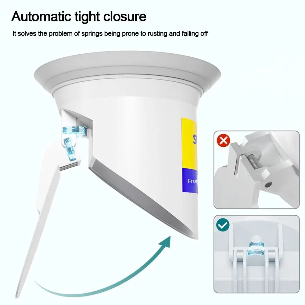 Description Picture 3 of itemAnti-Odor Squatting Pan Anti-smell Plug Plastic Deodorize Toilet Fitting white Prevent Sewage Overflow Anti-blocking Cover