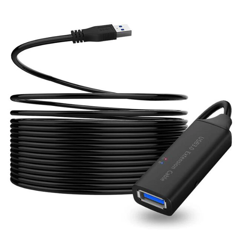 

5M 10M 15M 20M 25M 30M USB 3.0 Extension Cable Cord Extender with Booster USB 3.0 Type A Male to A Female for PC Laptop Computer