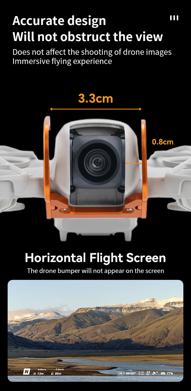 RCSTQ For Neo Drone Gimbal Camera Lens Anti-collision Bumper Protective Bar Alu